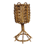 Lampe de table en rotin. Espagne, années 1980