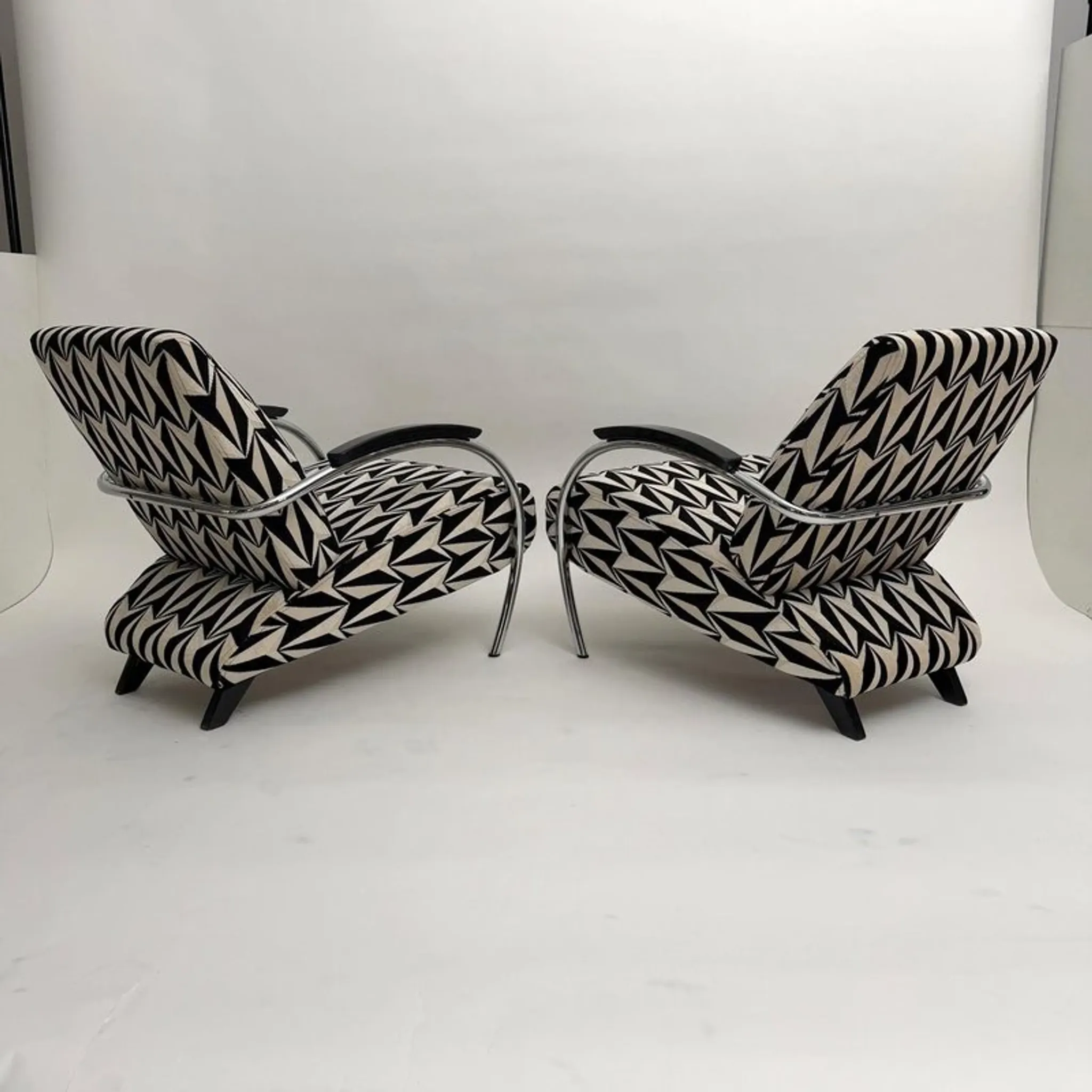 Tubular steel armchairs  by Gelderland, Netherlands, 1990, set of 2