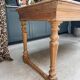 Farm table with turned legs in oak (renovated)