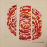 Abstract painting by decorator Erik Huet Alvarez