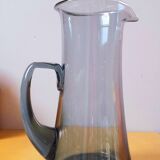 Scandinavian blue glass carafe
