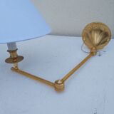 Pair of gilded bronze wall lamps