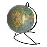 Vintage 1960 Girard Barrère world map globe - 23 cm