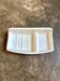White earthenware wall-mounted soap dish no. 1