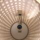 Set of 2 vintage wall lamps in cannage