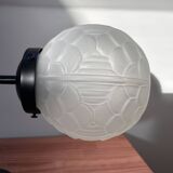Black art deco wall light
