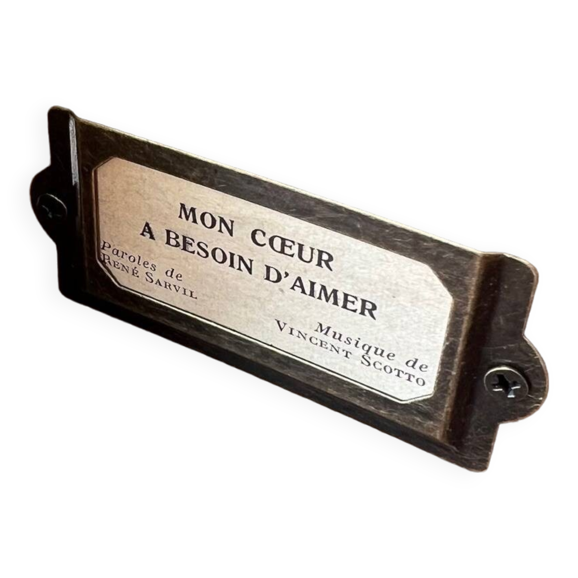 Wooden mail holder “my heart”