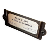 Wooden mail holder “my heart”