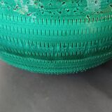 Round ceramic planter Rimini Bright Green Aldo Londi Bitossi 1970