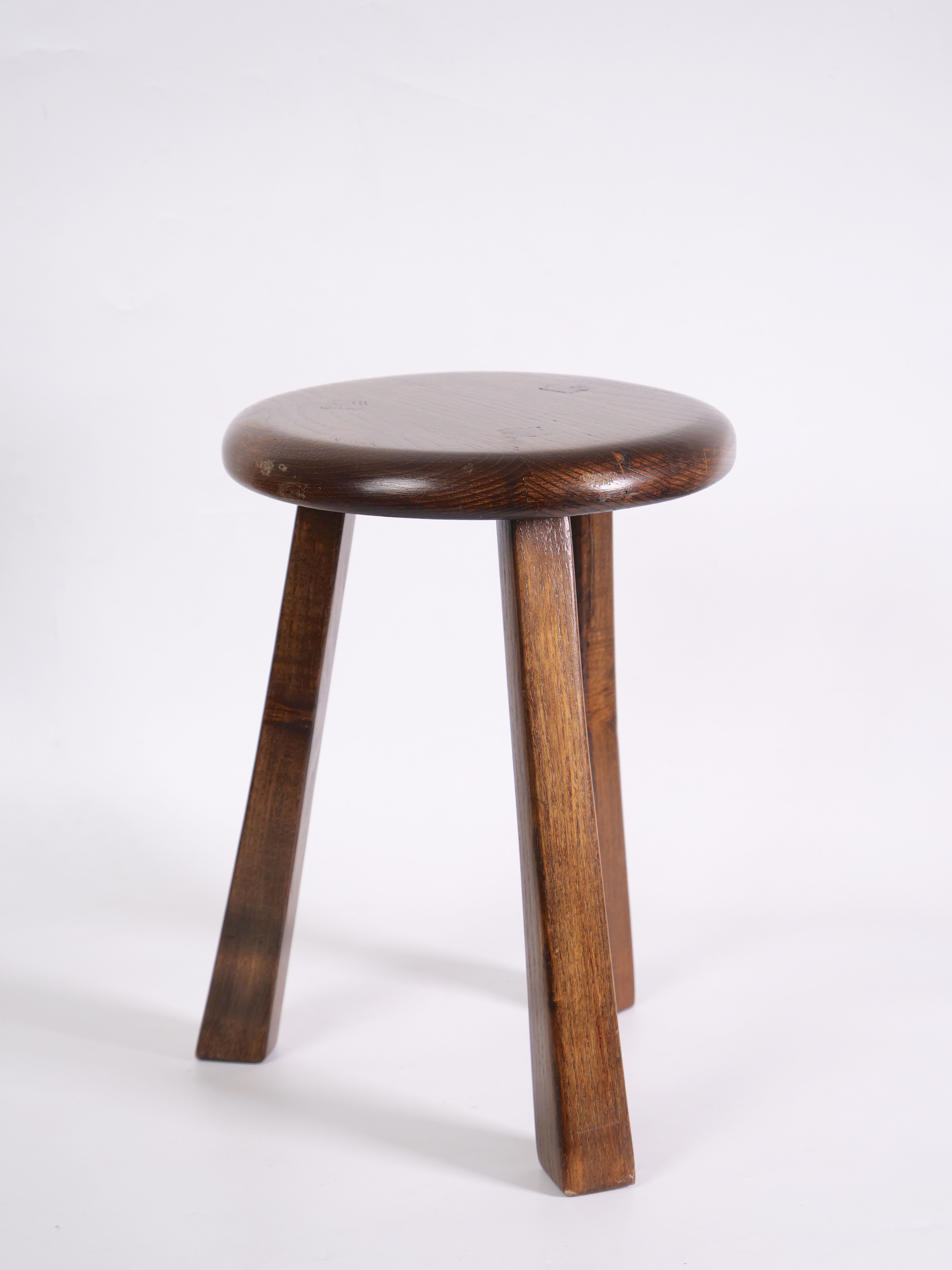 Brutalist tripod stool