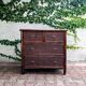 Vintage rattan chest of drawers