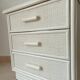 Vintage rattan bedside table from the 70s/80s