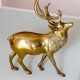 Vintage solid brass stag from the 1950s