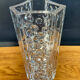 Hexagonal vase Riihimäen Lasi vintage in moulded glass