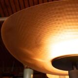 Vintage floor lamp by Artemide in glass, minimalist uplight from the 80s.