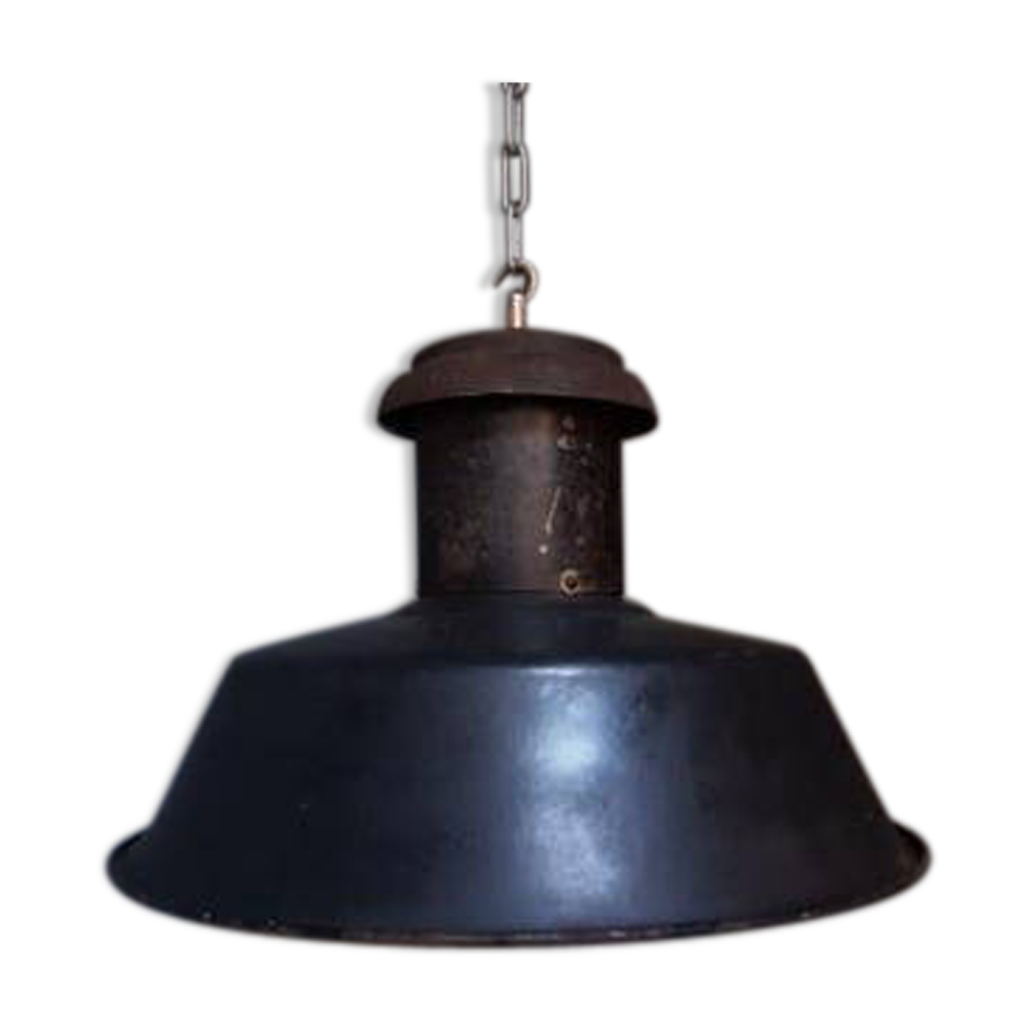 Enamel factory lamp