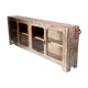 Buffet vitrine étagère en teck birman ancien