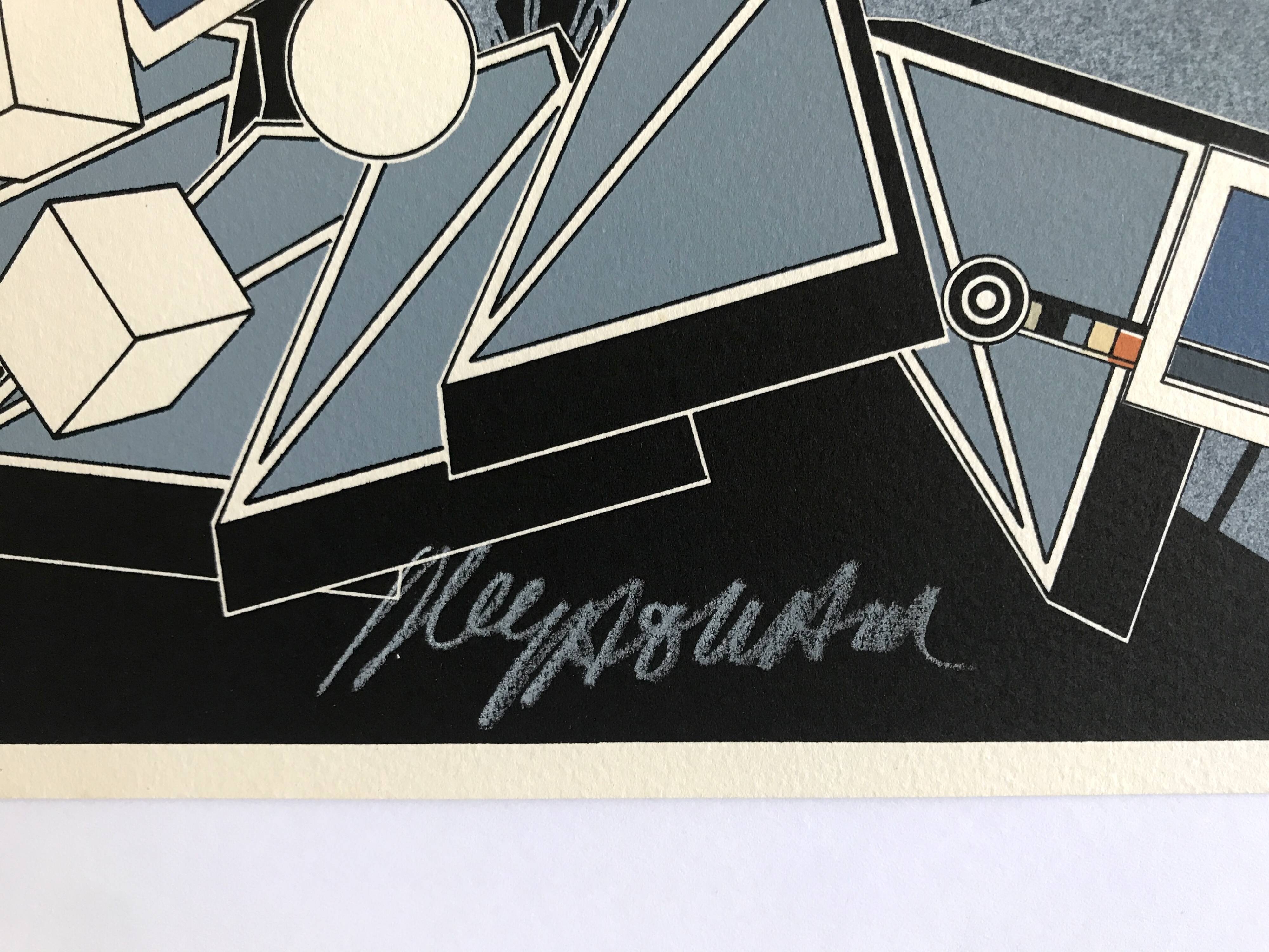 Alain le yaouanc, des sols.., 1978. lithographie originale signée au crayon