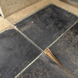 Elm burl and rosewood secretary chest of drawers