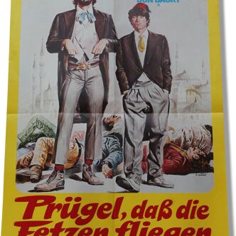 Original movie poster "Prugel dab die fliegen Fetzen"