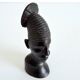 African head sculpture in ebony wood 1940s