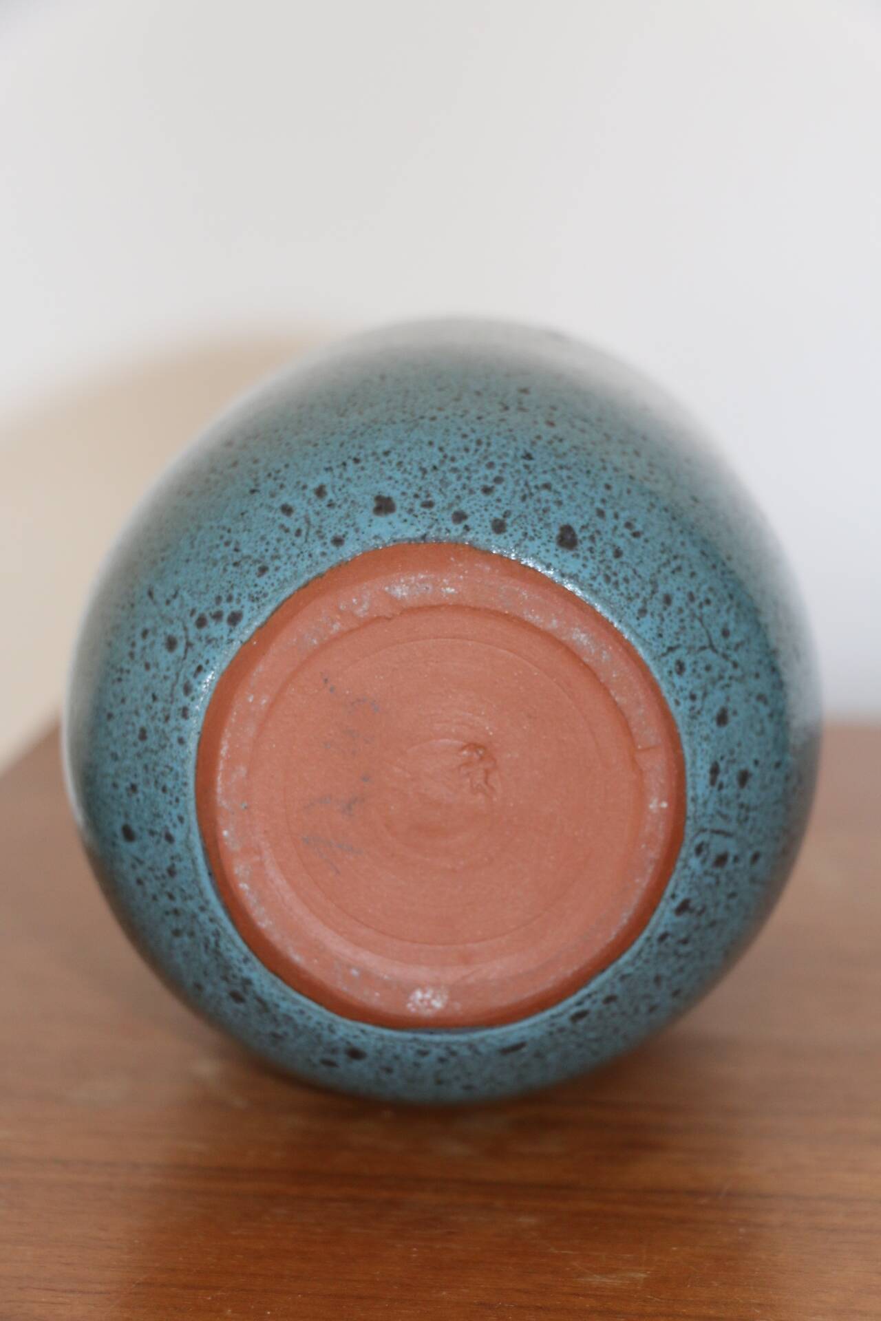 Blue ceramic vase
