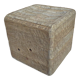 Wooden pouf