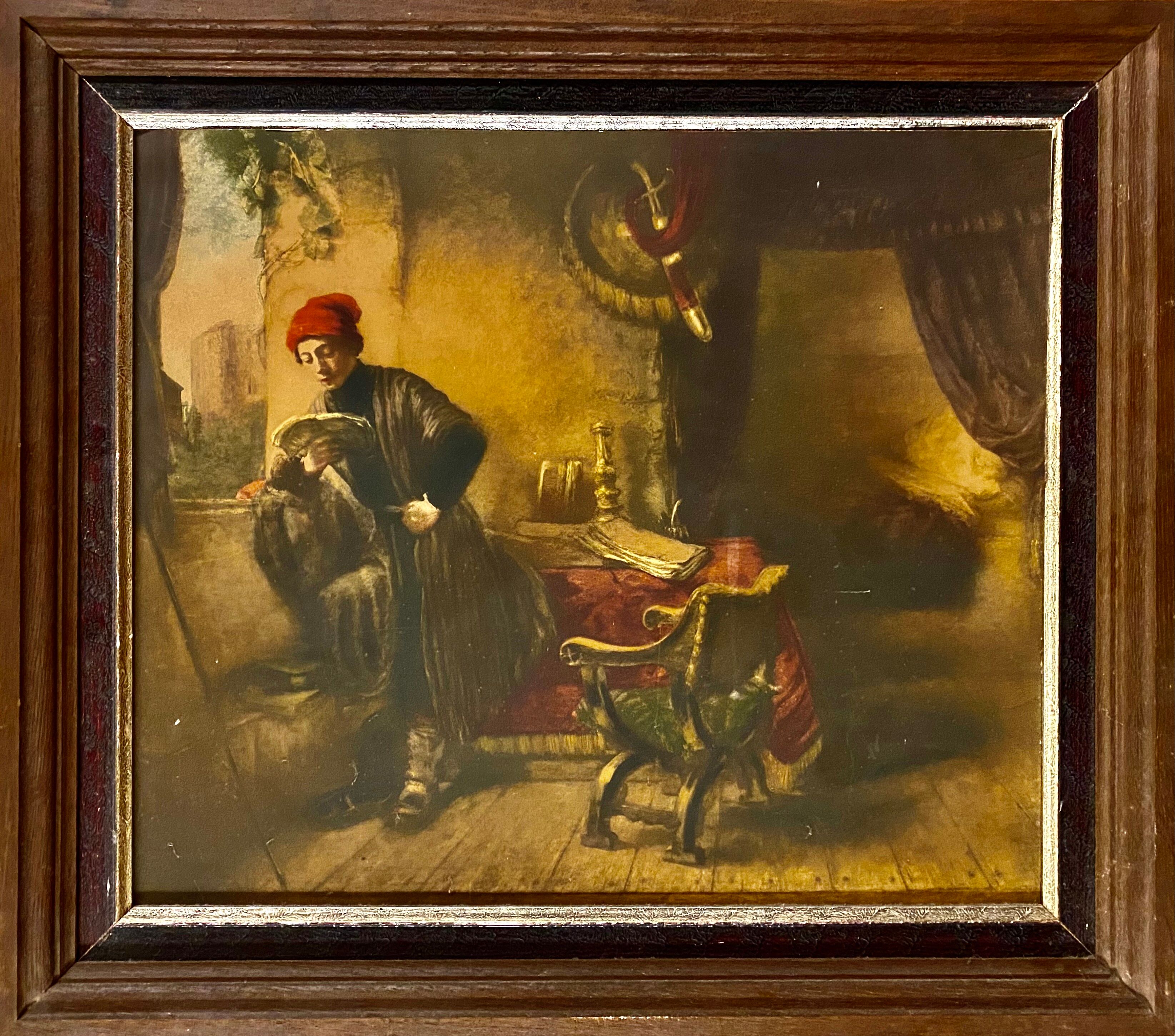 Table with solid wood frame