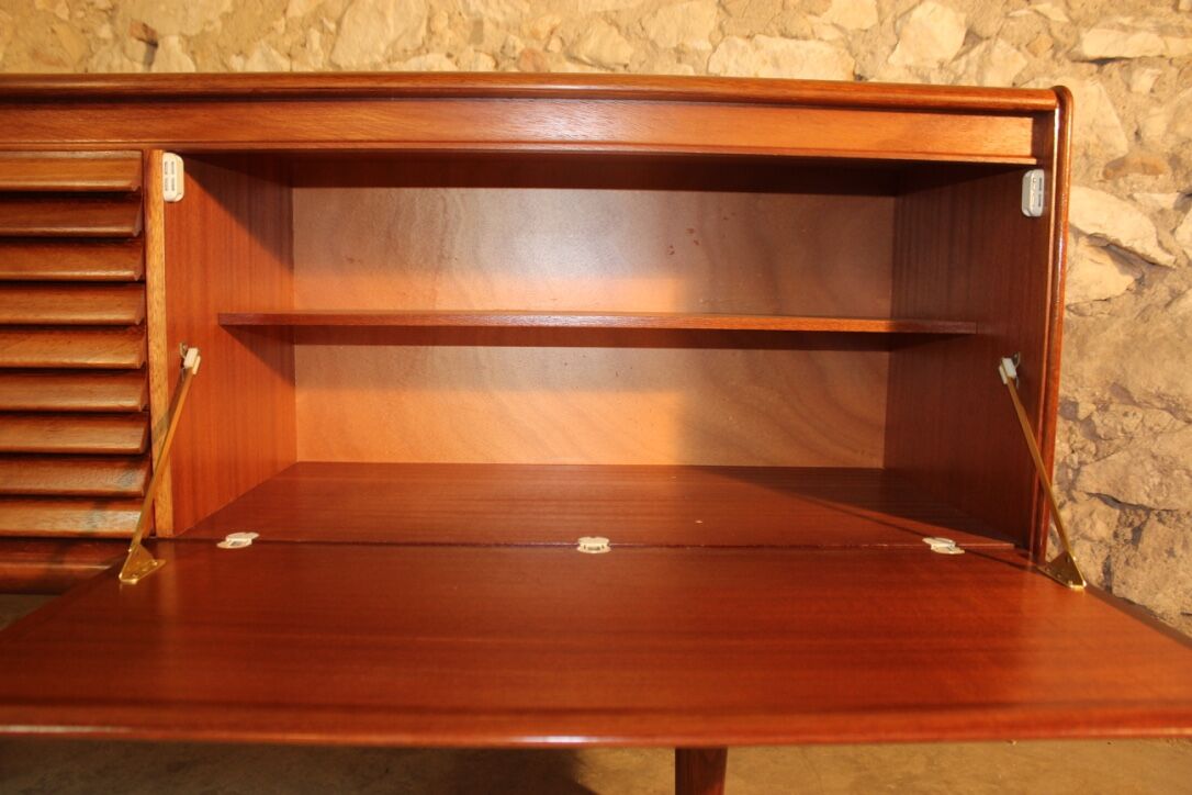 Sideboard vintage in teak and Rosewood, Scandinavian style by White & Newton