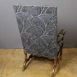 Louis XIV armchair in walnut, 18th century