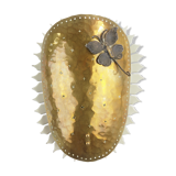 Vintage mid century brass sconce with butterfly