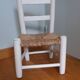 Chaise paillée enfant