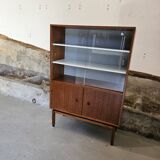 Small MDK display case / teak veneer bookcase 1960 Scandinavian design
