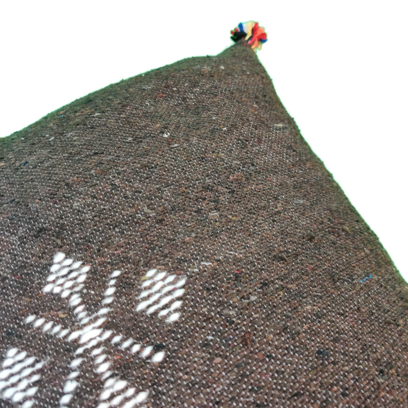 Berber cushion simple chocolate