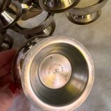 Set of 6 stainless steel ice cream cups