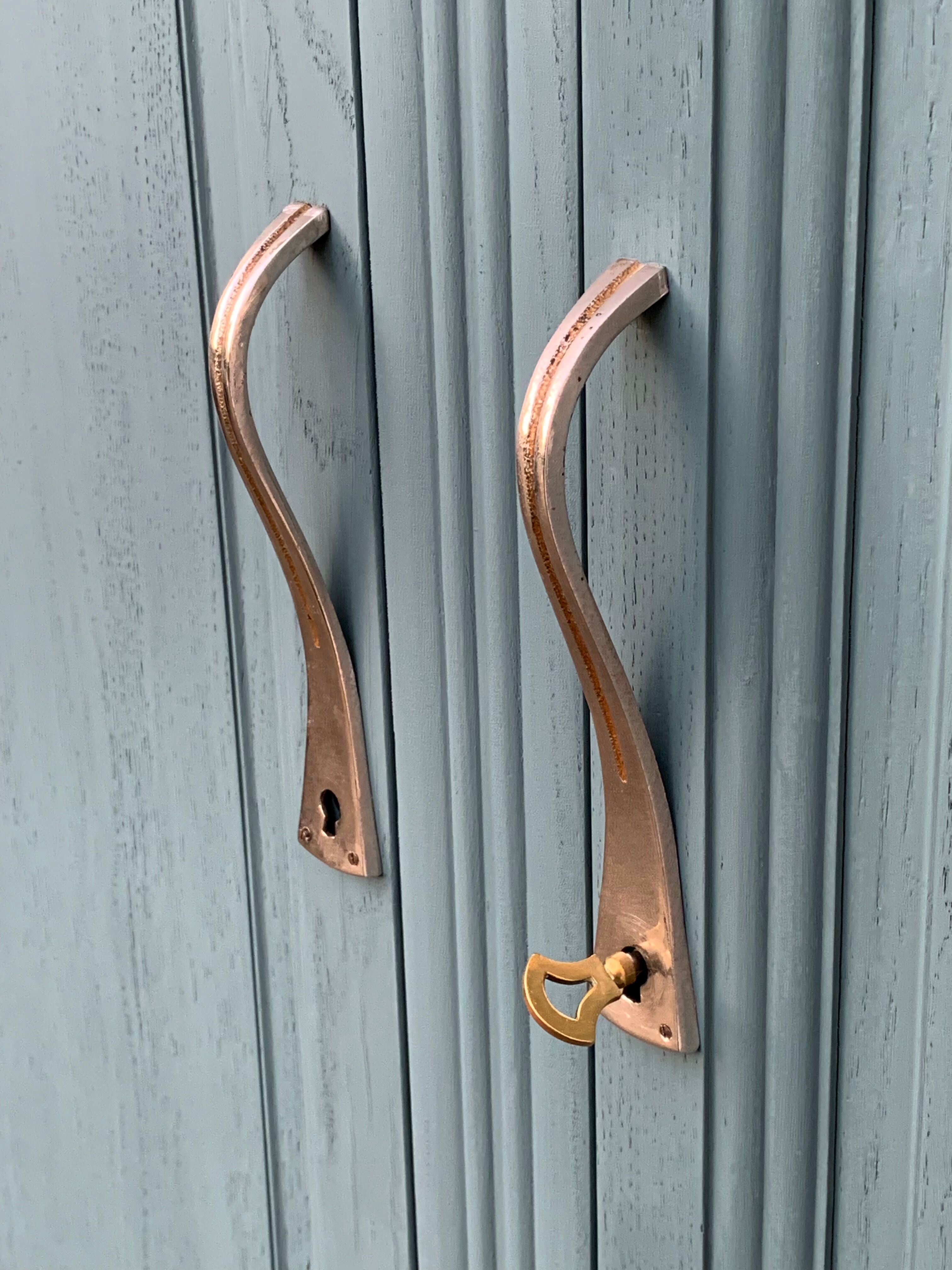 Parisian art deco wardrobe blue gray 1930