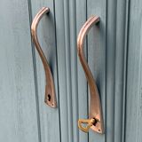 Parisian art deco wardrobe blue gray 1930