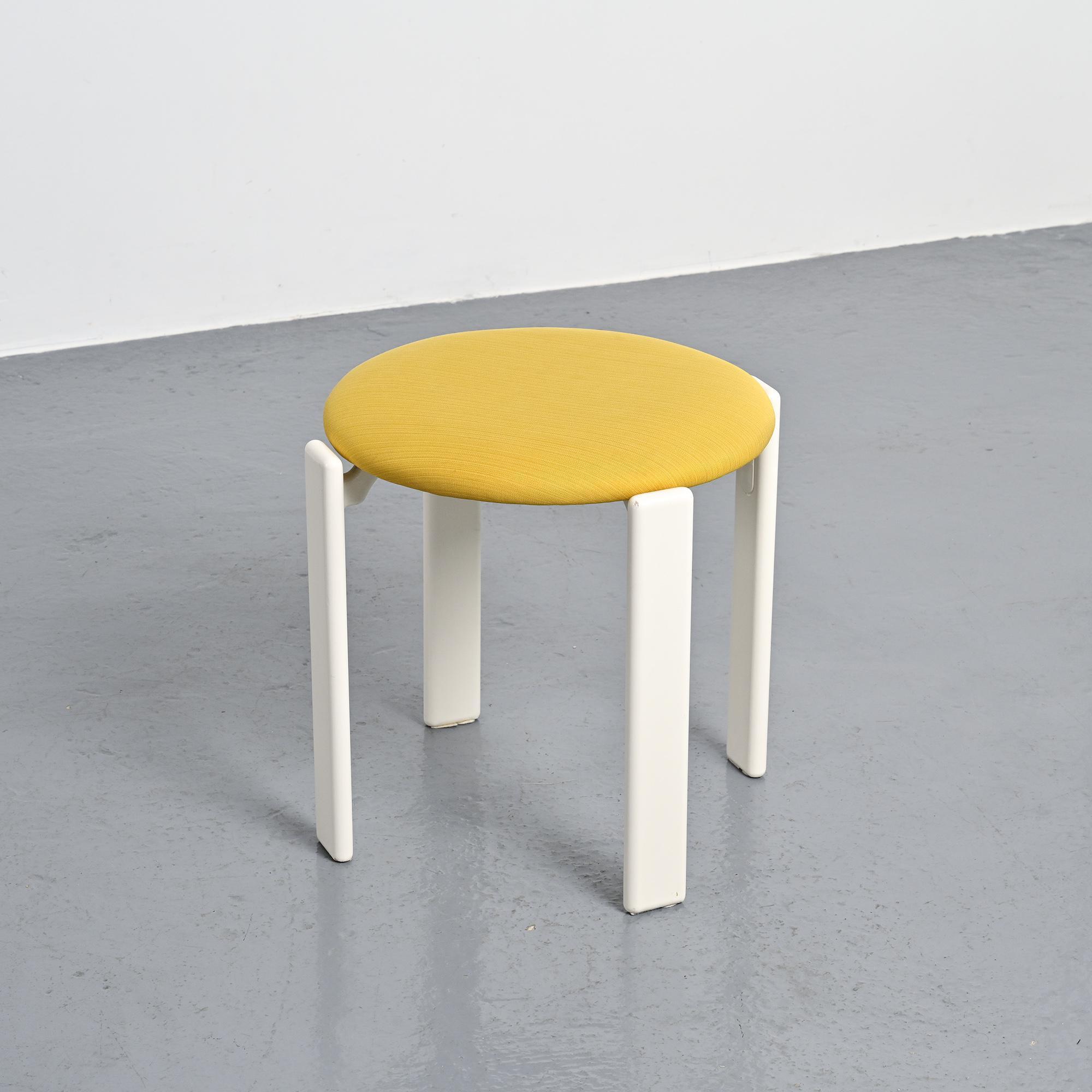 Set of two chairs and a stool by Bruno Rey, Dietiker, circa 1975.