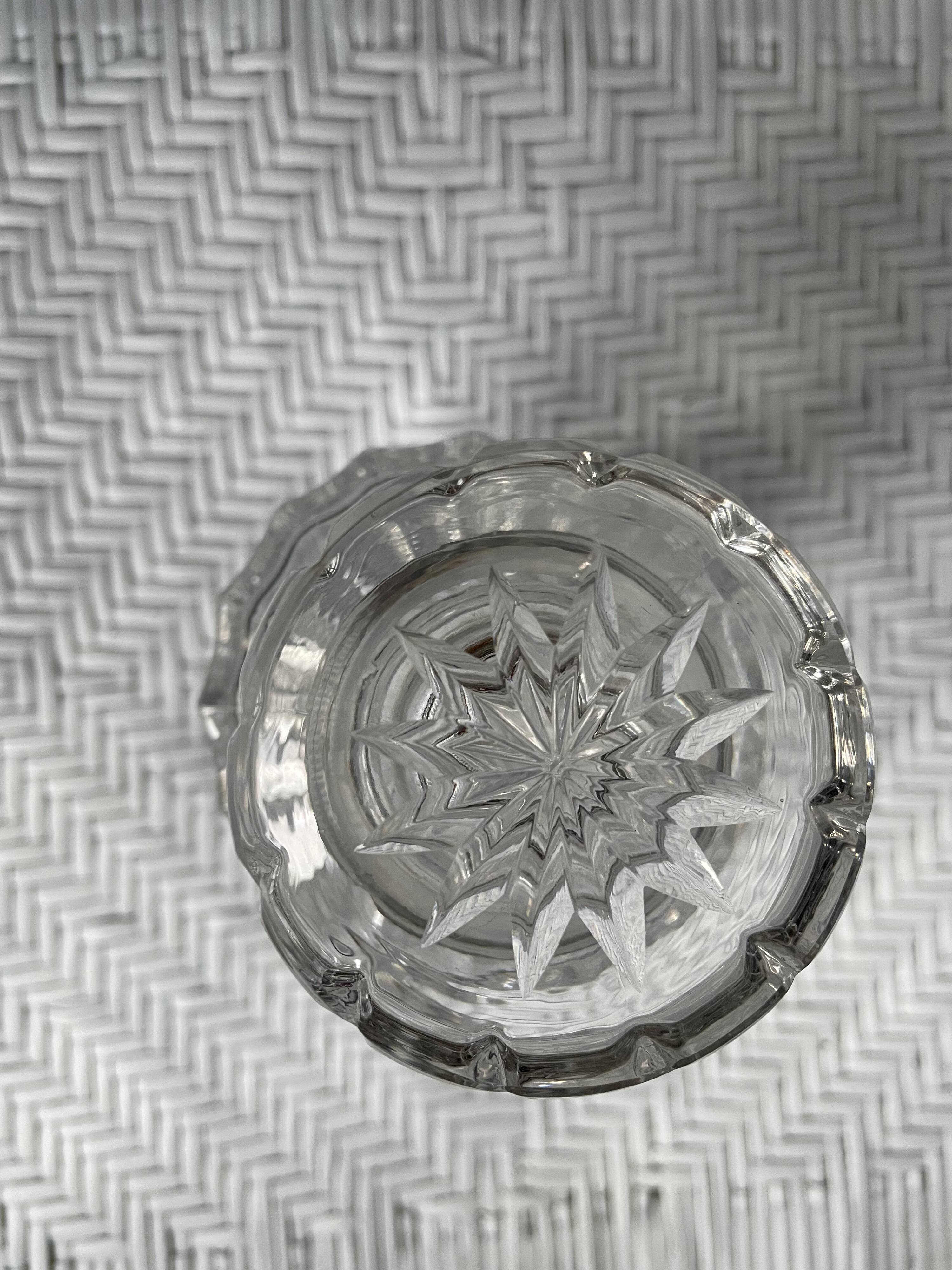 Carafon en cristal taillé H21