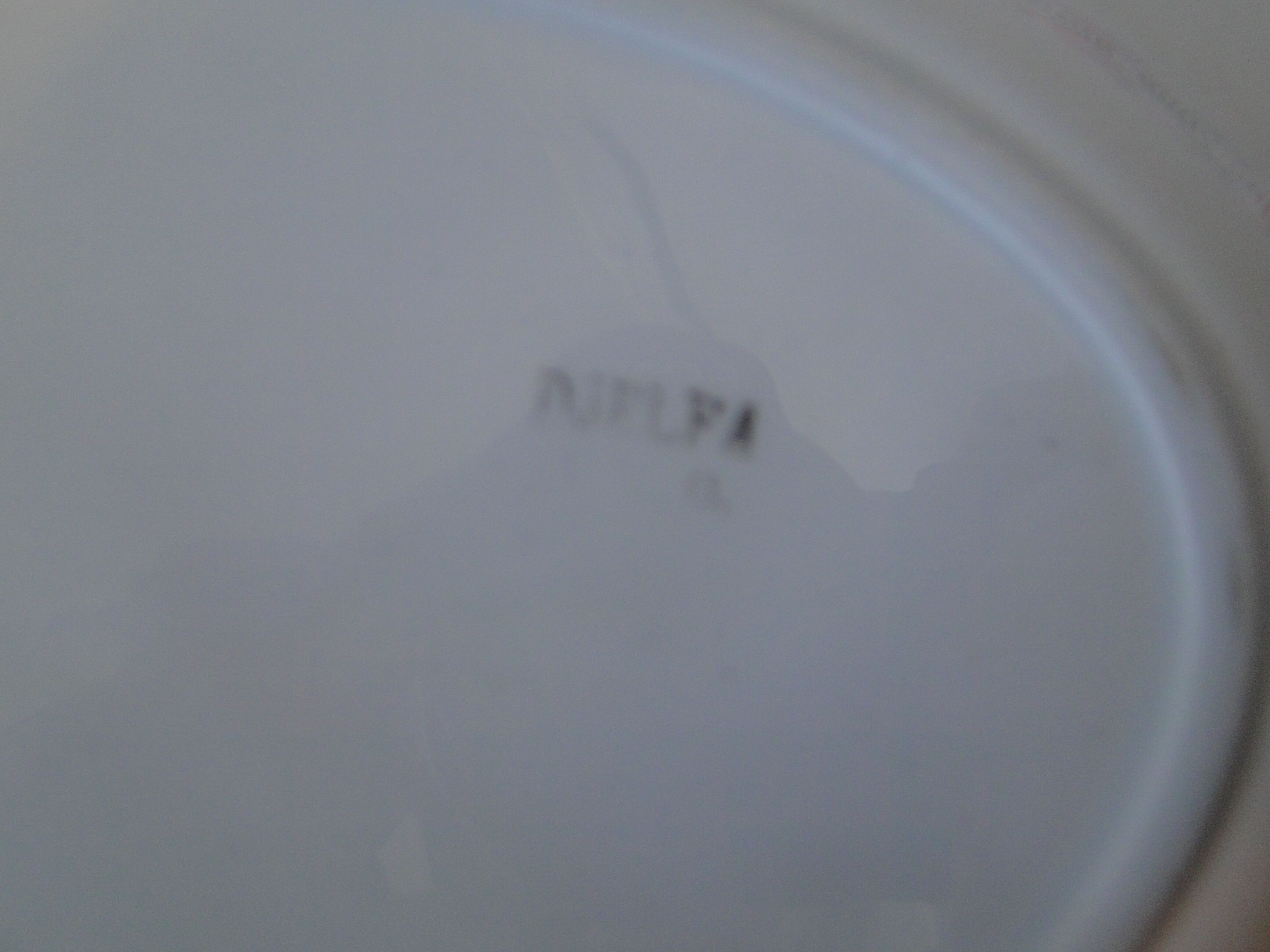 Oval service dish in faience frieze blue green model djelfa grave in hollow p3