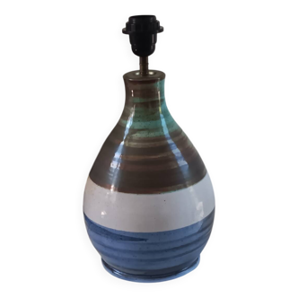 Ceramic lamp by Georges Pelletier for La Roue, Vallauris 1970