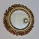 Large round wall mirror, baroque, floral pattern, rococo, 1970s