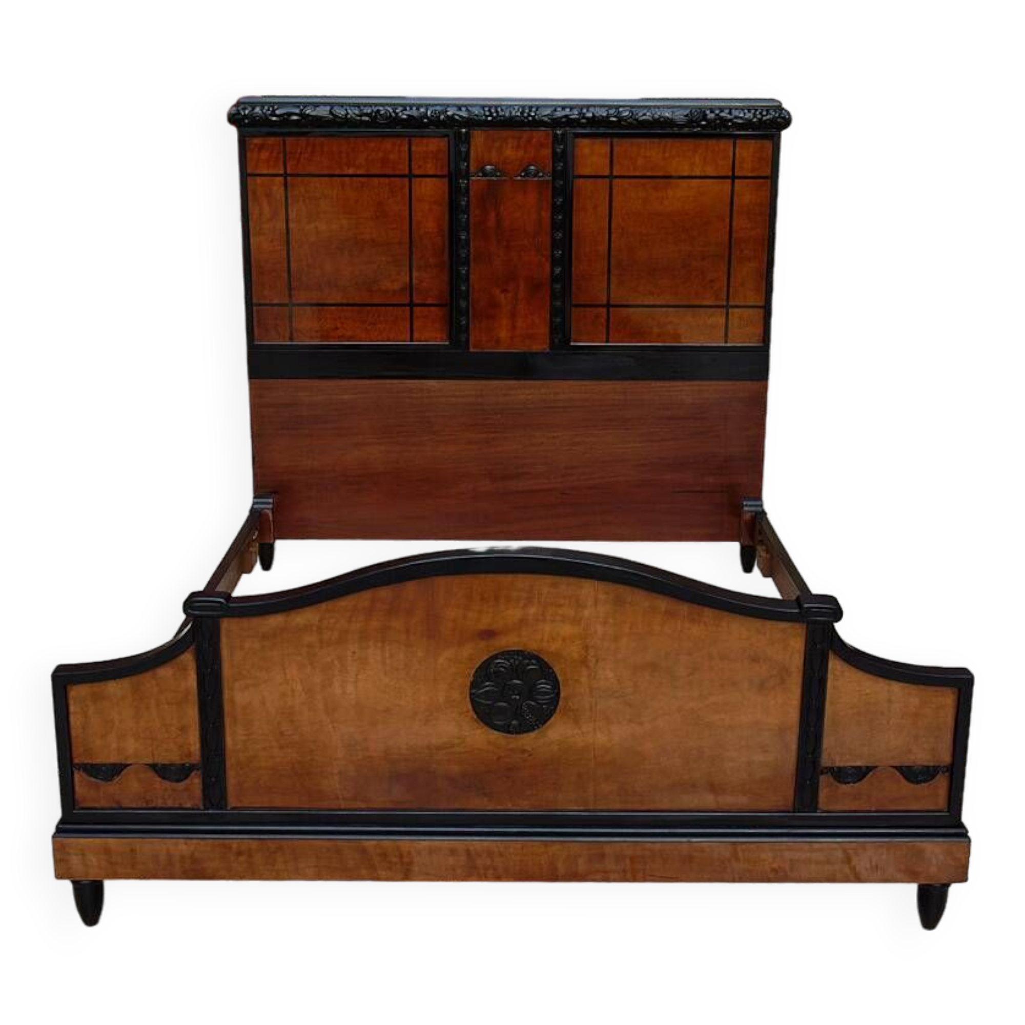 Lit double Art Déco, France, Circa 1920