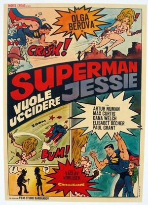 Affiche cinéma originale de 1967.entoilée.Superman