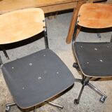 Lot de deux chaises de bureau à roulettes