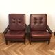 Brown vintage armchairs, 1960s