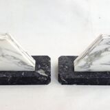 Art Deco marble bookends