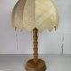 XL pine palm table mushroom lamp by Temde Switzerland, 1970s