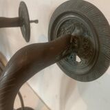 Paire d'appliques en bronze a décor d'un serpent XX siècle