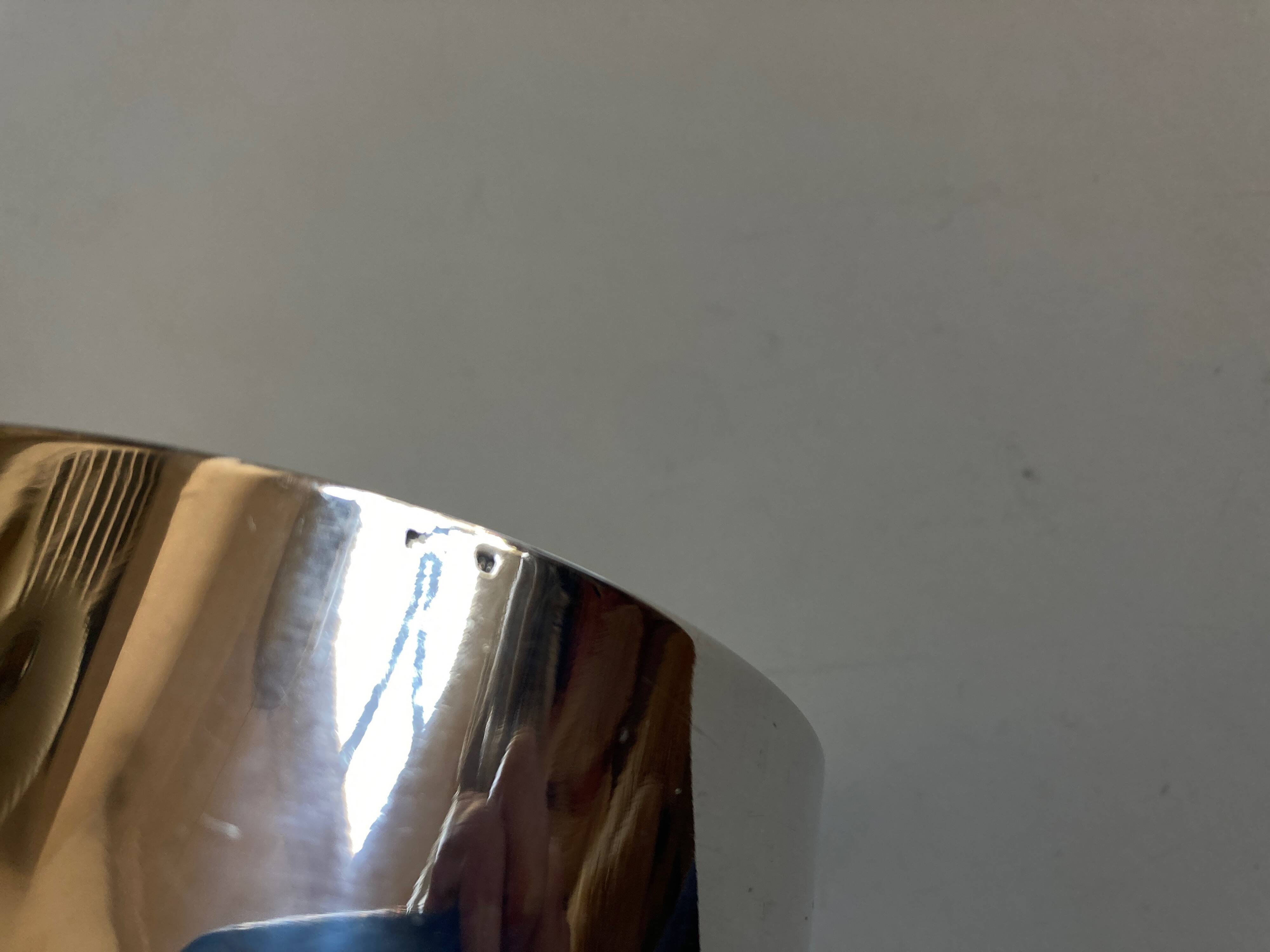 Tulip foot flower spade 1970 in silver metal